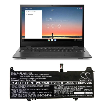 Аккумулятор Lenovo, Chromebook S345-14AST (81WX0008GE), 14e ChromeBook 81MH0011AU, Chromebook S345-14AST (81WX), 4900 мАч, CS фото 2