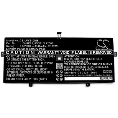 Аккумулятор Lenovo, YOGA 910, YOGA 910-13IKB, YOGA 910-13IKB-80VF00BVHH, 8100 мАч, CS фото 2