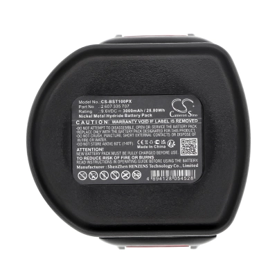 Аккумулятор Bosch, GSR 9.6-1, GSR 9.6-2, GSR 9.6V, 3000 мАч, CS фото 4