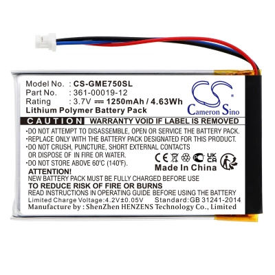 Аккумулятор Garmin, Edge 605, Edge 705, NUVI 465, 1250 мАч, CS фото 3