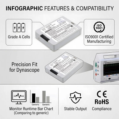 Аккумулятор Fukuda Denshi, DS8100 Monitor, 2800 мАч, CS фото 3