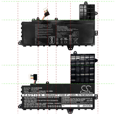 Аккумулятор Asus, E402S, E402SA, E502S, 4100 мАч, CS фото 5