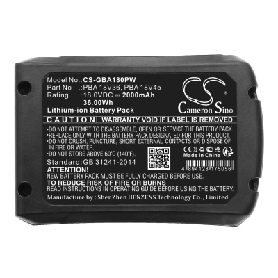 Аккумулятор Gardena, PowerMax 32/36V, PowerMax 32/36V P4A solo, TCS 20, 2000 мАч, CS фото 5