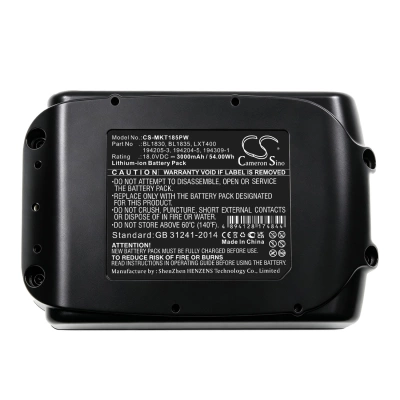 Аккумулятор Makita, BCL180F, BCL180W, BCL180ZW, 3000 мАч, CS фото 5