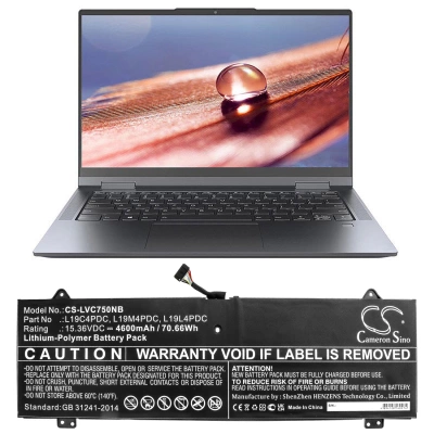 Аккумулятор Lenovo, Yoga C750 14 ITL, Yoga 14C ITL 2021, Yoga 14C 2021, 4600 мАч, CS фото 5