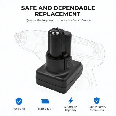 Аккумулятор Bosch, 12-Volt Max Tools, SKC120-202, All 12V MAX Pod Battery Style Tools, 4000 мАч, CS фото 2