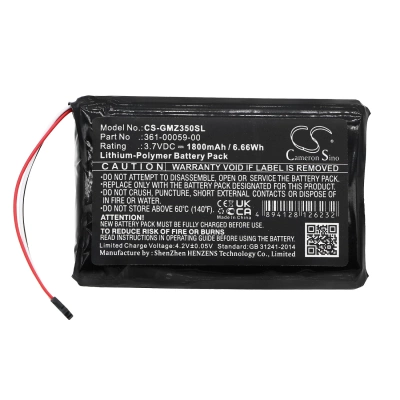 Аккумулятор Garmin, ZUMO 350LM, ZUMO 390LM, ZUMO 340LM, 1800 мАч, CS фото 2