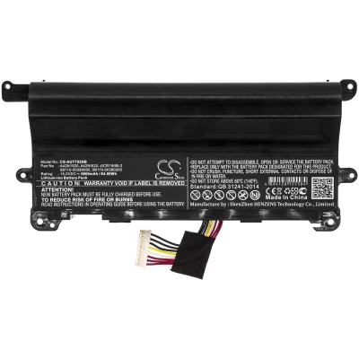 Аккумулятор Asus, G752VY-T7031T, G752VY-GC174T, ROG GFX72VS6820, 5600 мАч, CS фото 3