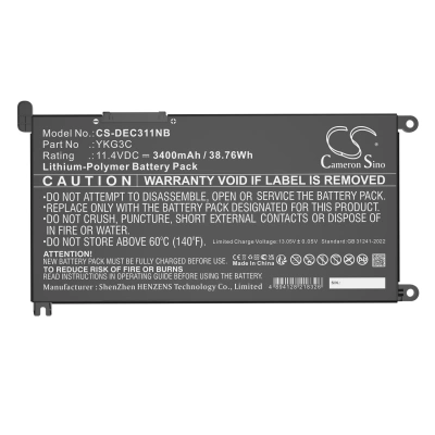 Аккумулятор Dell, Chromebook 3110, Chromebook 3110 2-in-1, 3400 мАч, CS фото 2