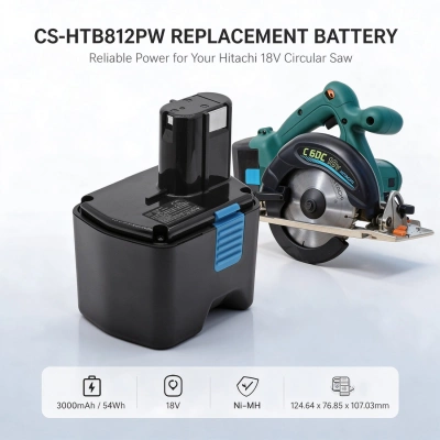 Аккумулятор Hitachi, C 18DL, C 18DLX, C 18DMR, 3000 мАч, CS фото 4