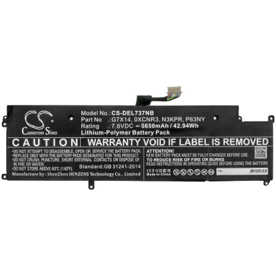 Аккумулятор Dell, Latitude E7370, Latitude 13 7370, Latitude 7370, 5650 мАч, CS фото 3